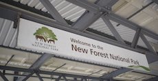 Brockenhurst station sign