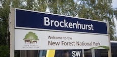 Brockenhurst station sign