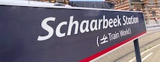 Schaarbeek station sign