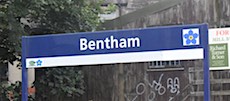 Bentham station sign