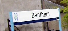 Bentham station sign