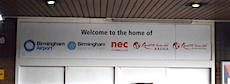 Birmingham International station sign