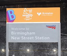 Birmingham New Street station sign