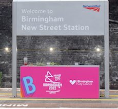 Birmingham New Street station sign