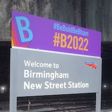 Birmingham New Street station sign