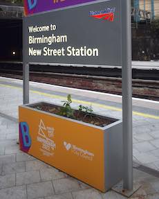 Birmingham New Street station sign