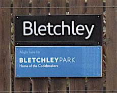 Bletchley station sign
