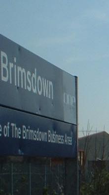 Brimsdown station sign