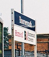 Bournemouth station sign