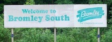 Bromley South station sign