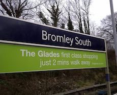 Bromley South station sign