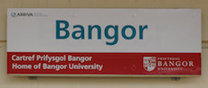 Bangor station sign