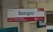 Bangor station sign