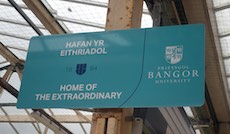 Bangor station sign