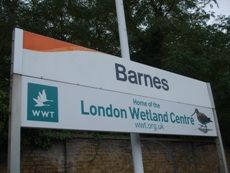 Barnes station sign