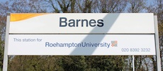 Barnes station sign