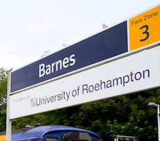 Barnes station sign