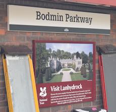 Bodmin Parkway station sign