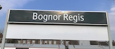 Bognor Regis station sign