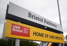 Bristol Parkway station sign