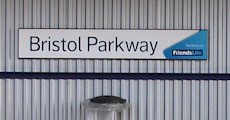 Bristol Parkway station sign
