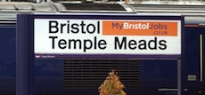Bristol Temple Meads station sign