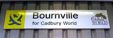 Bournville station sign