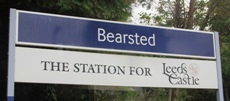 Bearsted station sign