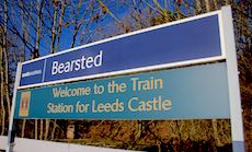 Bearsted station sign