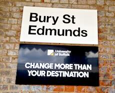 Bury St Edmunds station sign