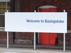 Basingstoke station sign