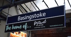 Basingstoke station sign