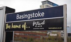Basingstoke station sign