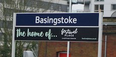 Basingstoke station sign