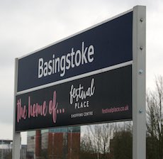 Basingstoke station sign