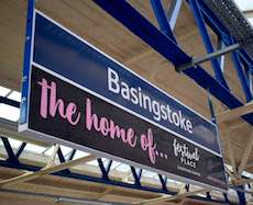 Basingstoke station sign