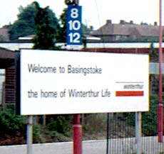 Basingstoke station sign