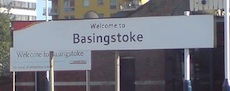 Basingstoke station sign