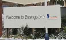 Basingstoke station sign