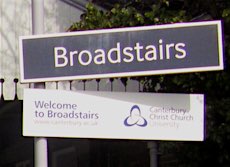 Broadstairs station sign