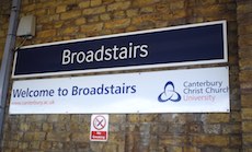 Broadstairs station sign