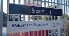 Broadstairs station sign