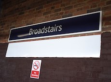 Broadstairs station sign