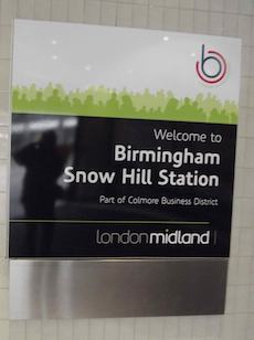 Birmingham Snow Hill station sign