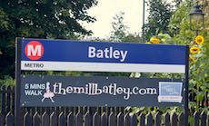 Batley station sign