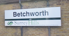 Betchworth station sign