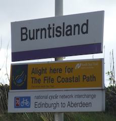 Burntisland station sign