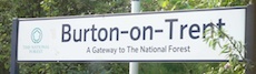 Burton station sign