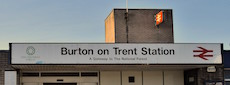 Burton station sign