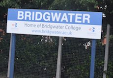 Bridgwater station sign